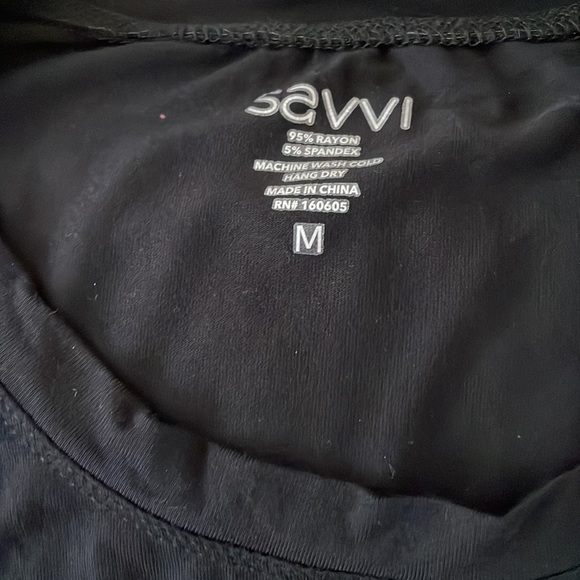 SAVVI black tank-top size medium - Picture 2 of 4